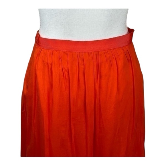 Loft Orange Maxi Skirt Size 10 - Picture 7 of 9